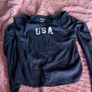 Hollister Navy Blue USA Top